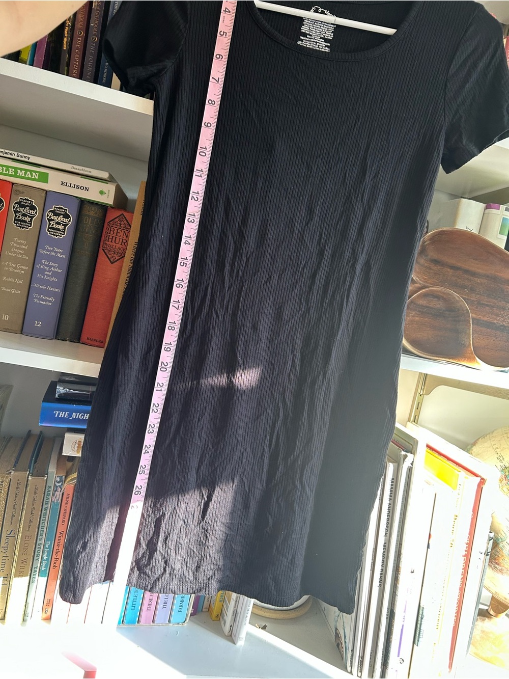 art class Black Ribbed Scoop Neck Tee Dress - Picture 5 of 6